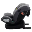 ISOFIX autosedačka Mama Kiddies® Turbo Wings otočná o 360° (40–150 cm) v šedé barvě + dárek – sluneční clona, opěrka zad