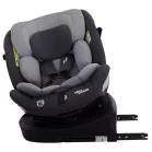 ISOFIX autosedačka Mama Kiddies® Turbo Wings otočná o 360° (40–150 cm) v šedé barvě + dárek – sluneční clona, opěrka zad