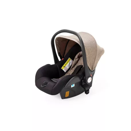 Autosedačka (vajíčko) Mama Kiddies Evening Star Black Edition i-Size v béžovo-hnědé barvě.