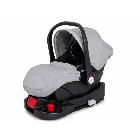 Autosedačka (vajíčko) Mama Kiddies Evening Star Black Edition i-Size v šedé barvě.