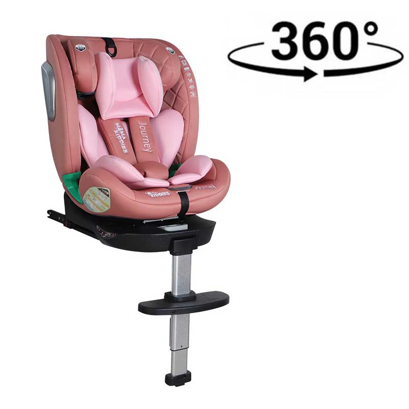 Mama Kiddies Journey 360° i-Size autosedačka v růžové barvě