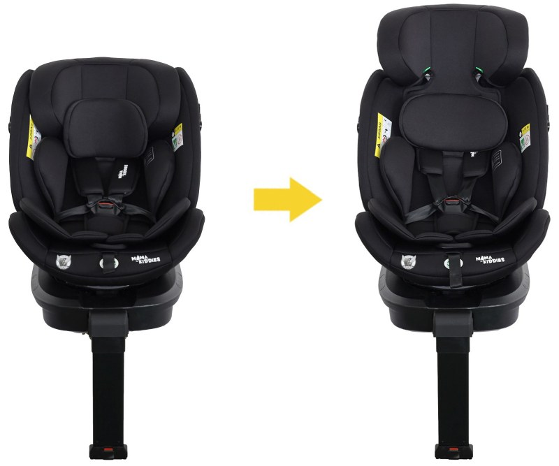Biztonsági ISOFIX-es 360°-ban forgatható autósülés a Mama Kiddies