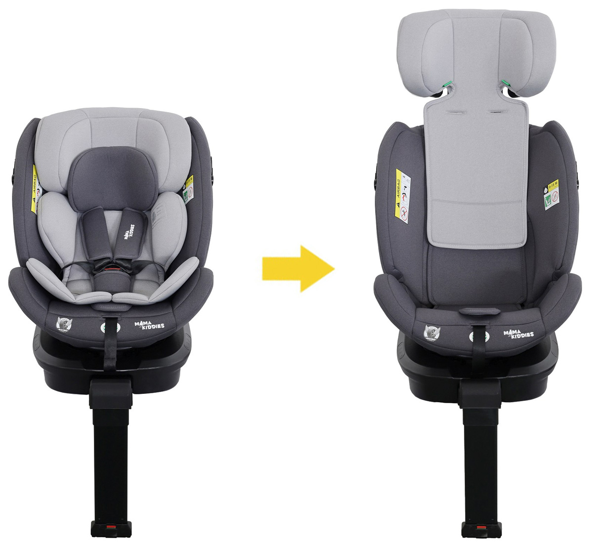 Biztonsági ISOFIX-es 360°-ban forgatható autósülés a Mama Kiddies